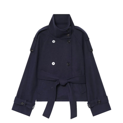 Brown Cropped Trench Coat